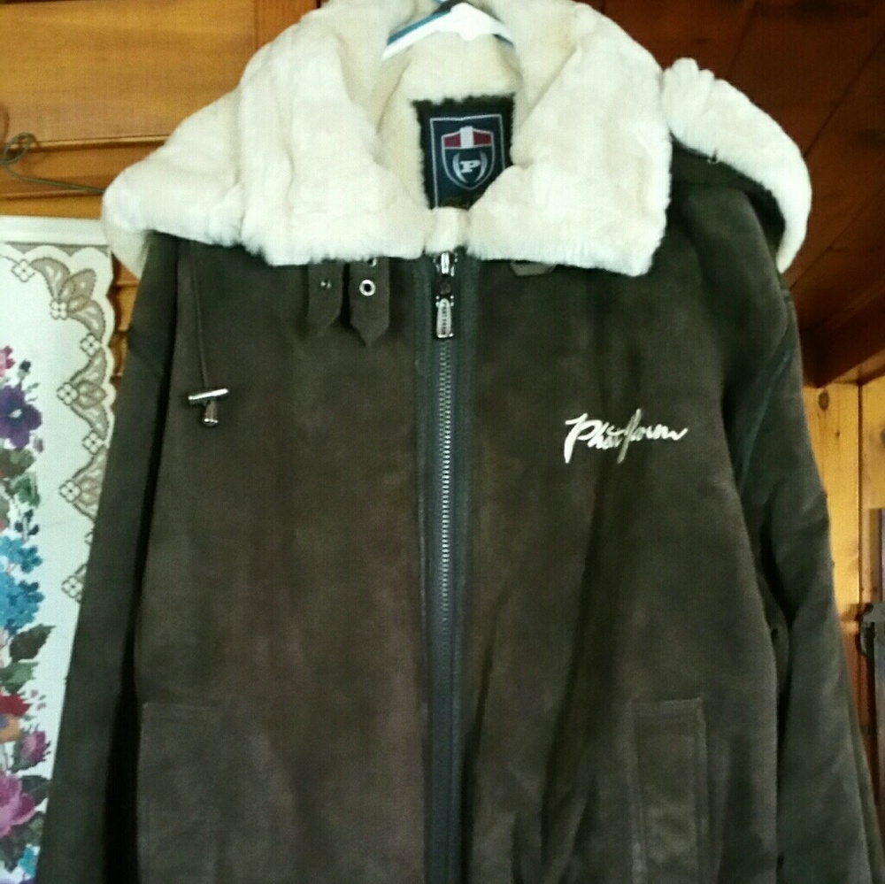 Phat Farm Suede Coat old school